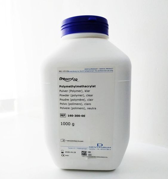 Пластмаса Orthocryl полимер порошок 1 кг Dentaurum 160-112-00 160-112-00 фото