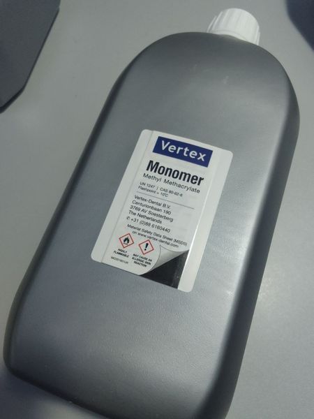 Пластмасса жидкость мономер Vertex 922 Orthoplast 1000 мл 1455335569 фото