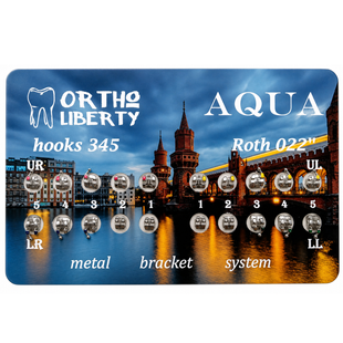 Брекети металеві AQUA (Roth 022) AQUA фото