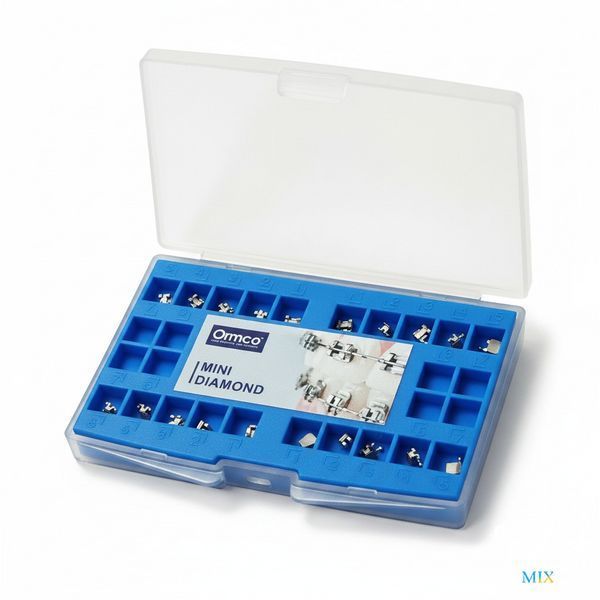 Брекеты металлические Mini Diamond Ormco (3,4,5 w/h Roth 022) Mini Diamond Ormco (3,4,5 w/h Roth) фото