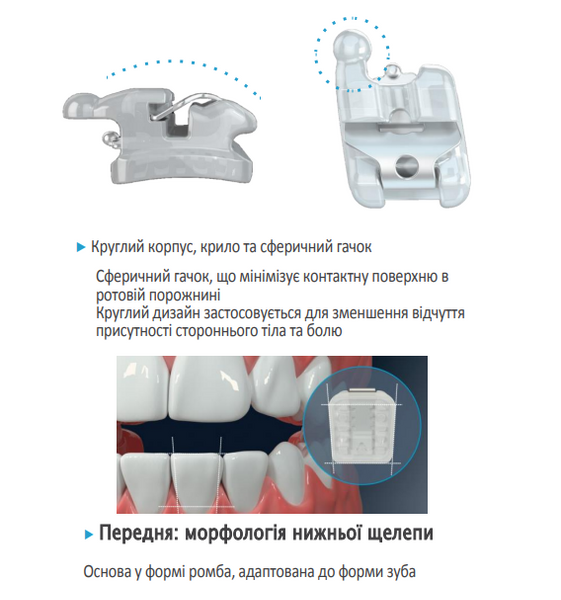 Брекети самолігуючі керамічні WBT "SelPro А"  SelPro "А" фото