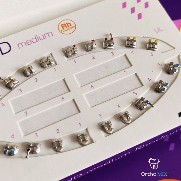 Брекеты GC Legend MEDIUM Rodium (3,4,5 w/h Roth 022) GC Legend MEDIUM Rodium фото