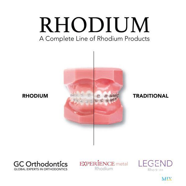 Брекеты самолигирующие металлические GC Experience RHODIUM (3,4,5 w/h) GC Experience RHODIUM фото