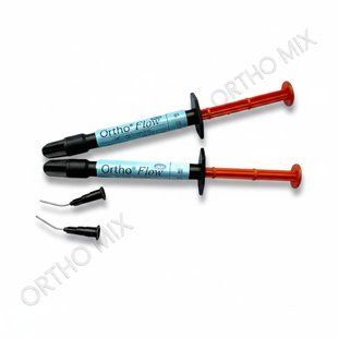 Синий композит Ortho Flow Blue 2 ml, для фіксации колец и формирования накладок. Ortho Flow Blue фото